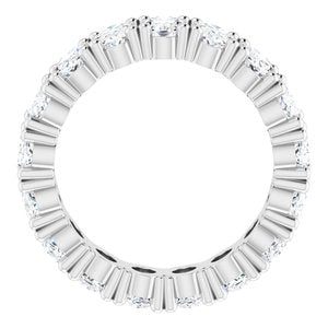 14K White Gold 6 3/4 CTW Lab-Grown Diamond Eternity Band Size 8.25