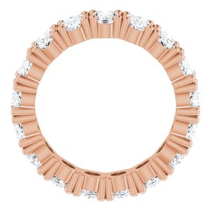 10K Rose Gold 6 1/3 CTW Natural Diamond Eternity Band Size 8.25