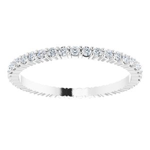 Platinum 1/2 CTW Lab-Grown Diamond Eternity Band Size 8.25