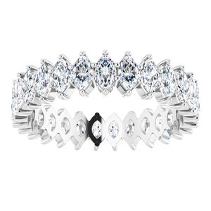 Platinum 2 1/2 CTW Natural Diamond Eternity Band Size 8