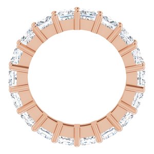 10K Rose Gold 7 1/5 CTW Natural Diamond Eternity Band Size 8.25
