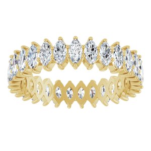 14K Yellow Gold 2 CTW Natural Diamond Eternity Band Size 7