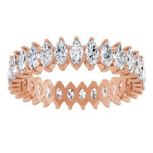 14K Rose Gold 2 CTW Lab-Grown Diamond Eternity Band Size 7