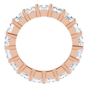 10K Rose Gold 6 3/4 CTW Natural Diamond Eternity Band Size 8