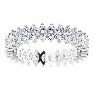 14K White Gold 2 1/8 CTW Lab-Grown Diamond Eternity Band Size 8