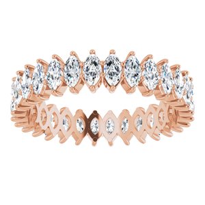 14K Rose Gold 2 1/8 CTW Natural Diamond Eternity Band Size 8