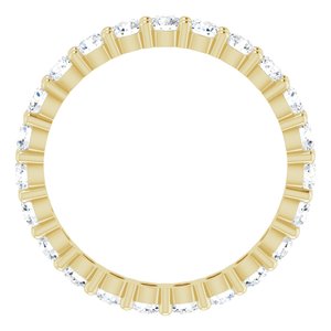 10K Yellow Gold 1 5/8 CTW Lab-Grown Diamond Eternity Band Size 8.25