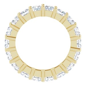 10K Yellow Gold 4 1/2 CTW Natural Diamond Eternity Band Size 6.5