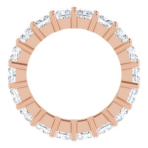 10K Rose Gold 4 1/2 CTW Natural Diamond Eternity Band Size 6.5