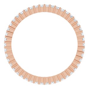 10K Rose Gold 1/2 CTW Lab-Grown Diamond Eternity Band Size 7.75