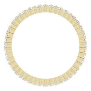 10K Yellow Gold 1/2 CTW Lab-Grown Diamond Eternity Band Size 7.75