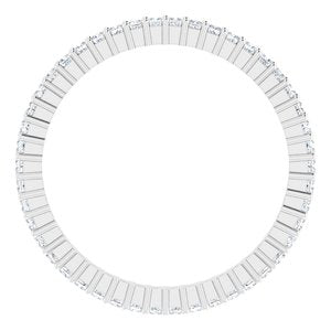 10K White Gold 1/2 CTW Lab-Grown Diamond Eternity Band Size 7.75
