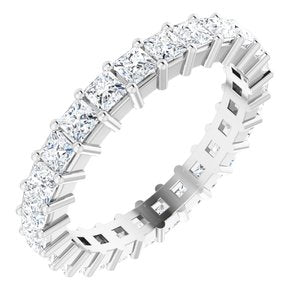10K White Gold 2 3/8 CTW Lab-Grown Diamond Eternity Band Size 8.25