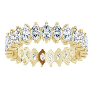 14K Yellow Gold 3 1/4 CTW Natural Diamond Eternity Band Size 8