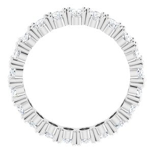 14K White Gold 5 1/4 CTW Natural Diamond Eternity Band Size 7.75