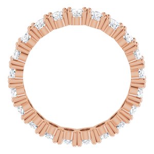 10K Rose Gold 3 3/4 CTW Lab-Grown Diamond Eternity Band Size 7.75
