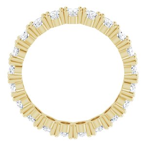 14K Yellow Gold 5 1/4 CTW Natural Diamond Eternity Band Size 7.75