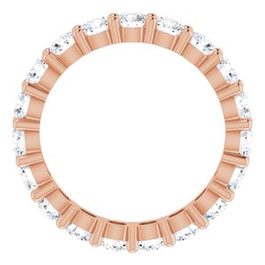 10K Rose Gold 2 7/8 CTW Lab-Grown Diamond Eternity Band Size 8.25