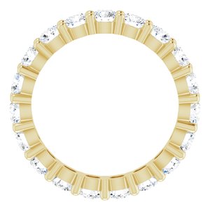 10K Yellow Gold 2 7/8 CTW Lab-Grown Diamond Eternity Band Size 8.25