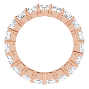 10K Rose Gold 5 1/3 CTW Natural Diamond Eternity Band Size 8.25