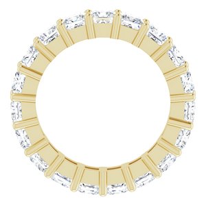 10K Yellow Gold 5 1/3 CTW Natural Diamond Eternity Band Size 8.25