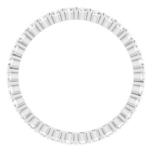 Platinum 9/10 CTW Lab-Grown Diamond Eternity Band Size 8.25