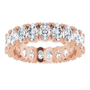 14K Rose Gold 5 1/4 CTW Natural Diamond Eternity Band Size 8