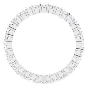 10K White Gold 1 3/8 CTW Lab-Grown Diamond Eternity Band Size 8.25