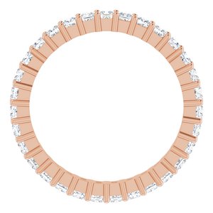 10K Rose Gold 1 3/8 CTW Lab-Grown Diamond Eternity Band Size 8.25