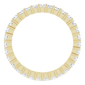 10K Yellow Gold 1 3/8 CTW Lab-Grown Diamond Eternity Band Size 8.25