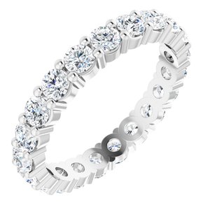 14K White Gold 2 1/5 CTW Lab-Grown Diamond Eternity Band Size 8.25