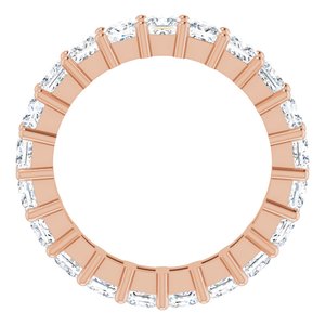 10K Rose Gold 4 1/4 CTW Natural Diamond Eternity Band Size 8.25