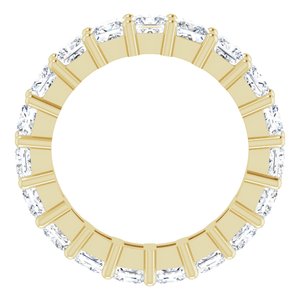 10K Yellow Gold 4 3/4 CTW Natural Diamond Eternity Band Size 7.5