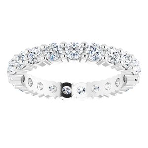 Platinum 2 1/5 CTW Lab-Grown Diamond Eternity Band Size 8.5