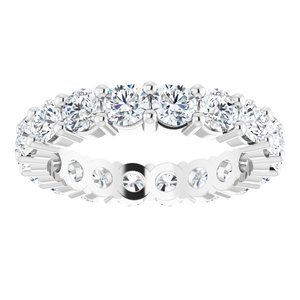 10K White Gold 4 1/3 CTW Lab-Grown Diamond Eternity Band Size 8.5