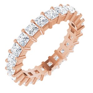 10K Rose Gold 2 5/8 CTW Natural Diamond Eternity Band Size 8.5