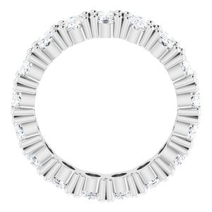 10K White Gold 6 1/3 CTW Lab-Grown Diamond Eternity Band Size 8.75