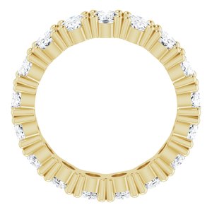 14K Yellow Gold 6 1/3 CTW Natural Diamond Eternity Band Size 8.75