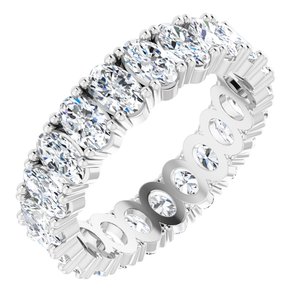 10K White Gold 3 3/4 CTW Lab-Grown Diamond Eternity Band Size 8