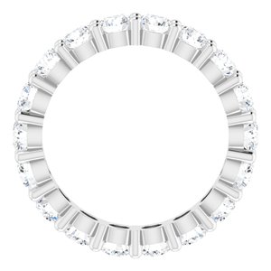 10K White Gold 4 1/3 CTW Lab-Grown Diamond Eternity Band Size 8.25