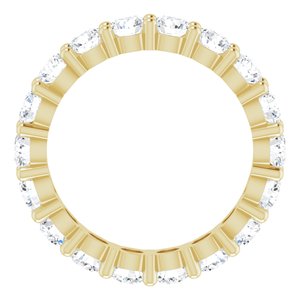 10K Yellow Gold 4 1/3 CTW Lab-Grown Diamond Eternity Band Size 8.25