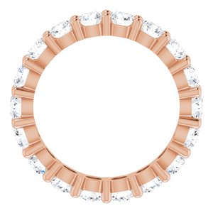 10K Rose Gold 4 1/3 CTW Lab-Grown Diamond Eternity Band Size 8.25