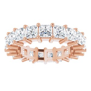 10K Rose Gold 5 1/3 CTW Natural Diamond Eternity Band Size 8.25