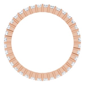 10K Rose Gold 1 1/4 CTW Lab-Grown Diamond Eternity Band Size 8.5