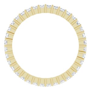 10K Yellow Gold 1 1/4 CTW Natural Diamond Eternity Band Size 8.5