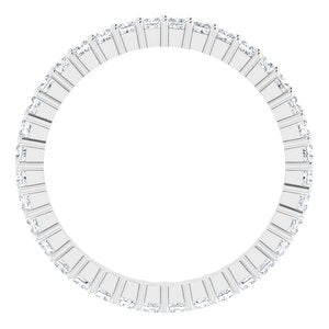 10K White Gold 1 1/4 CTW Lab-Grown Diamond Eternity Band Size 8.5