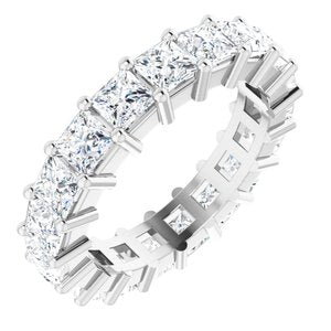 10K White Gold 4 3/4 CTW Lab-Grown Diamond Eternity Band Size 7.5