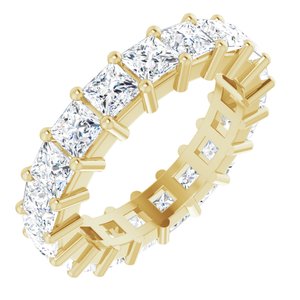10K Yellow Gold 4 3/4 CTW Lab-Grown Diamond Eternity Band Size 7.5