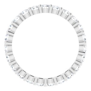 10K White Gold 1 5/8 CTW Lab-Grown Diamond Eternity Band Size 8.5