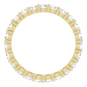 10K Yellow Gold 1 5/8 CTW Lab-Grown Diamond Eternity Band Size 8.5